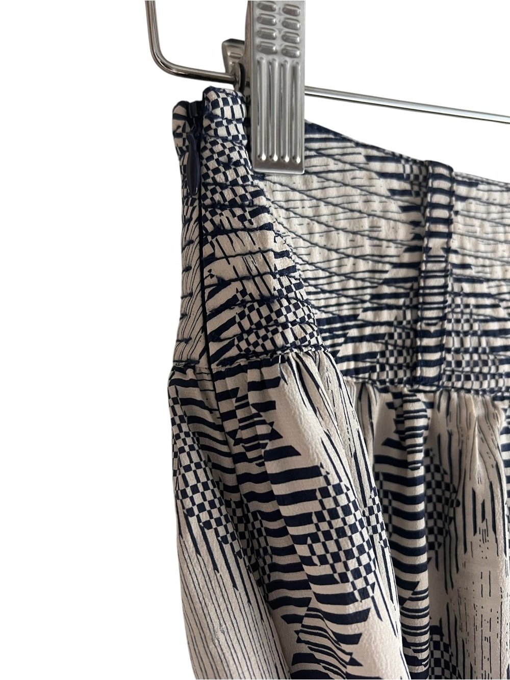 Greylin gathered geometric print silky midi skirt size XS excellent condition - Picture 9 of 10